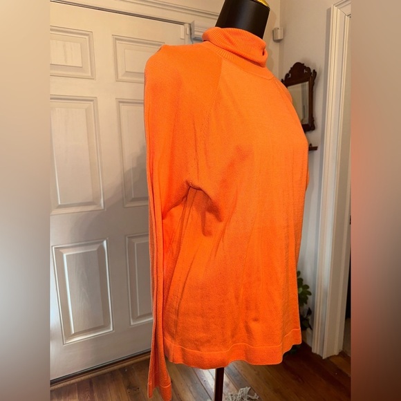 Talbots orange turtleneck sweater size extra large - Picture 1 of 3